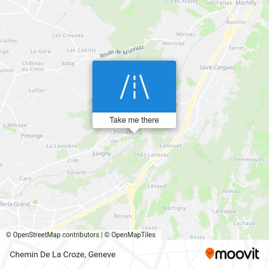 Chemin De La Croze map