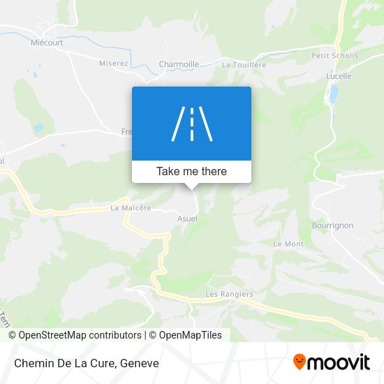 Chemin De La Cure map