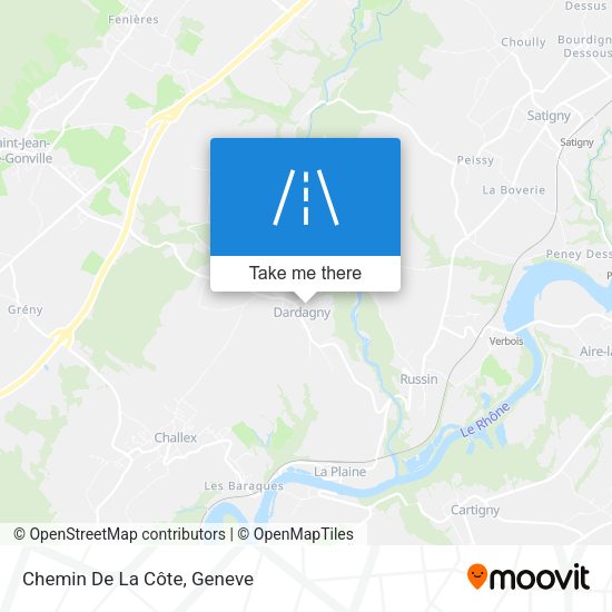 Chemin De La Côte map