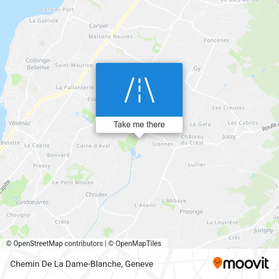 Chemin De La Dame-Blanche map