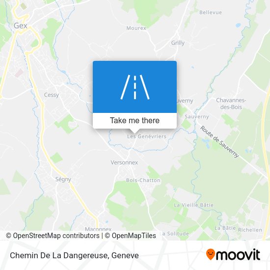 Chemin De La Dangereuse map