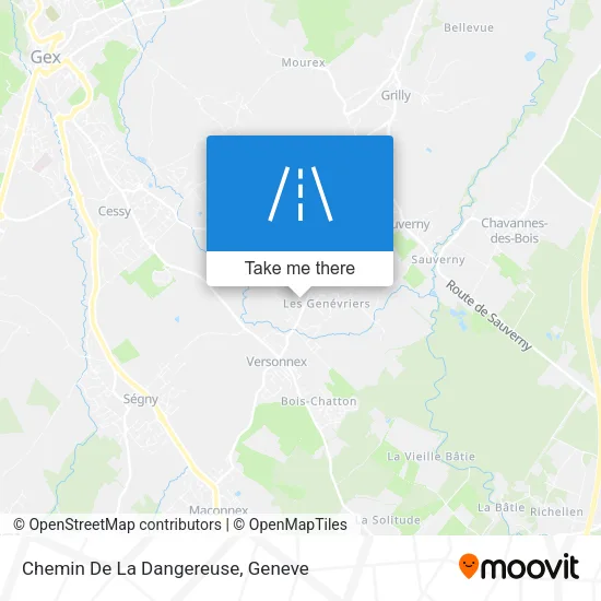 Chemin De La Dangereuse map