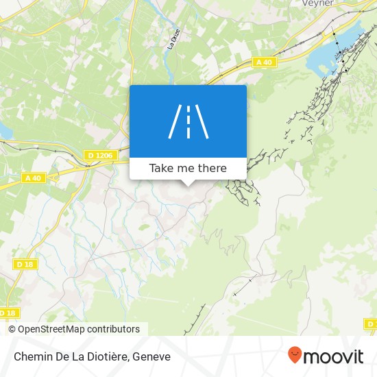 Chemin De La Diotière Karte
