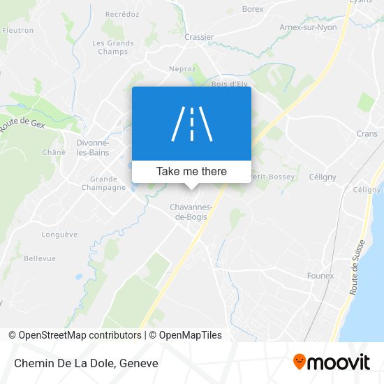Chemin De La Dole map