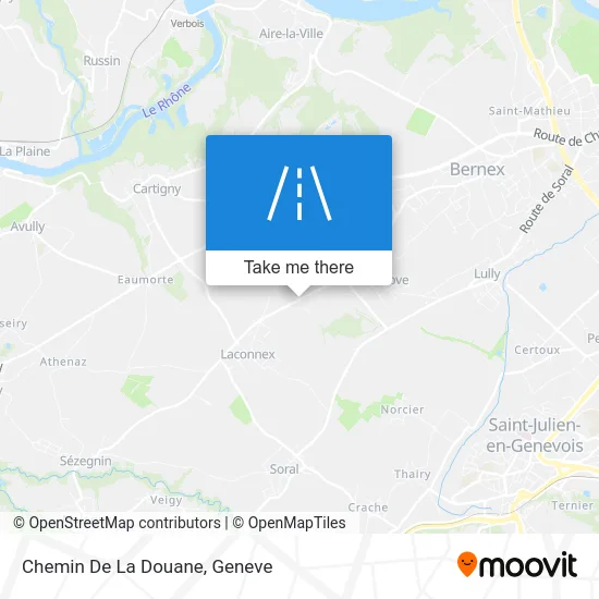 Chemin De La Douane map