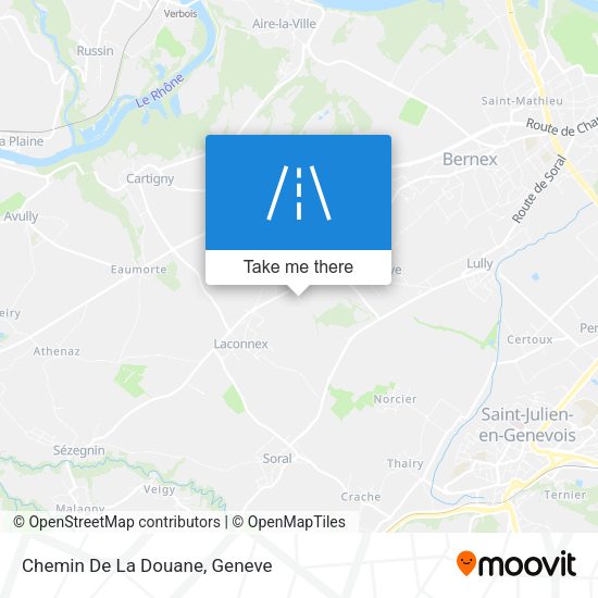 Chemin De La Douane map