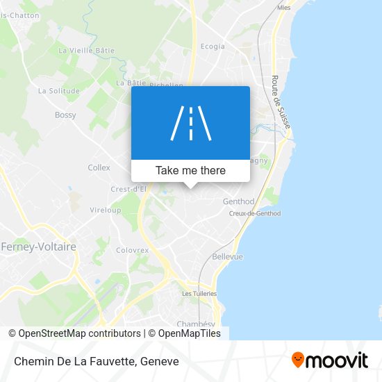 Chemin De La Fauvette map