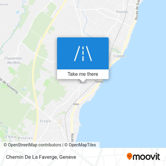 Chemin De La Faverge map