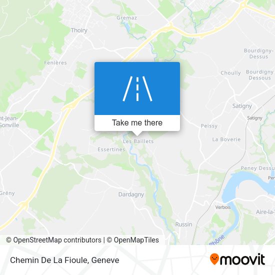 Chemin De La Fioule map