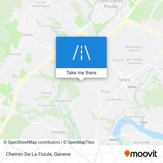 Chemin De La Fioule map