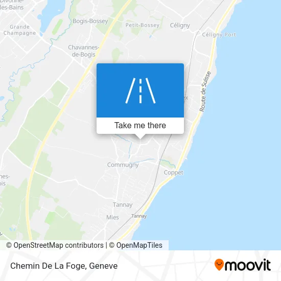 Chemin De La Foge map