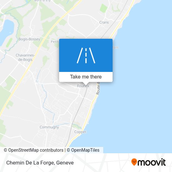 Chemin De La Forge map