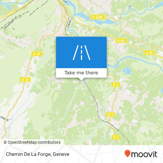 Chemin De La Forge map