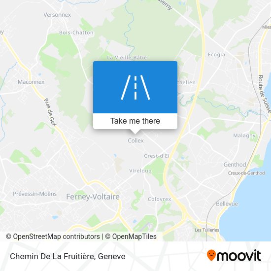 Chemin De La Fruitière map