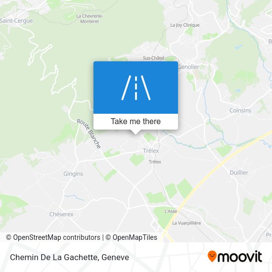 Chemin De La Gachette map