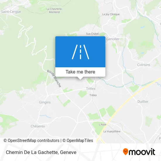 Chemin De La Gachette map