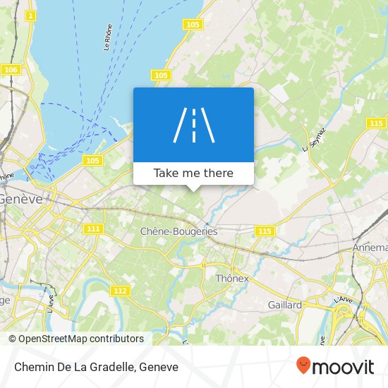 Chemin De La Gradelle map
