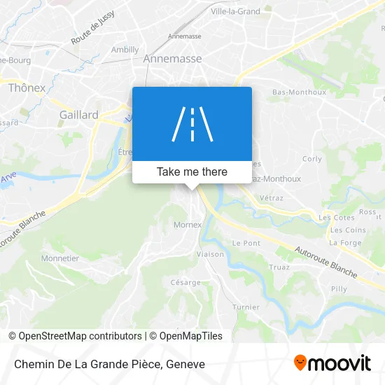 Chemin De La Grande Pièce map
