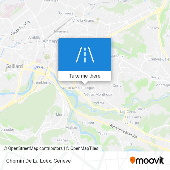 Chemin De La Loëx map