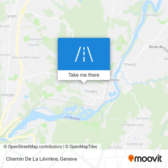 Chemin De La Lévrière map