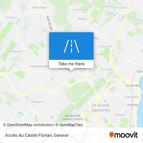 Accès Au Castel Florian plan