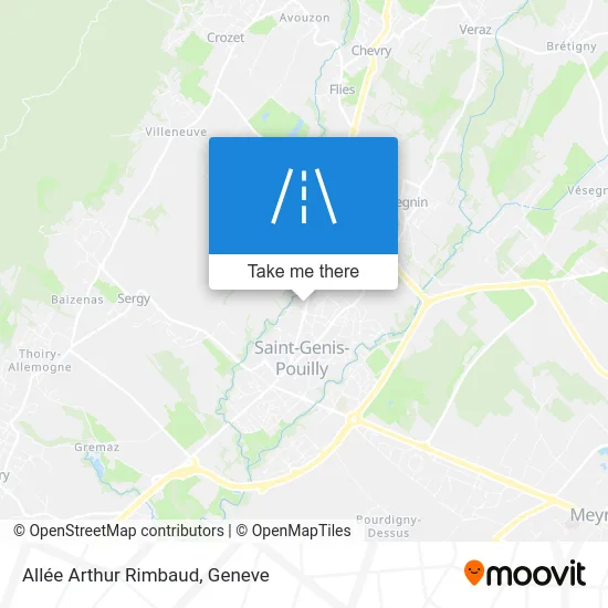 Allée Arthur Rimbaud map