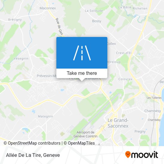 Allée De La Tire map