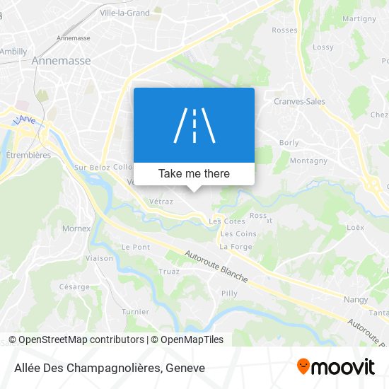 Allée Des Champagnolières map