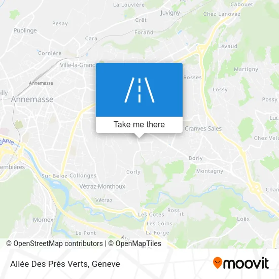 Allée Des Prés Verts plan