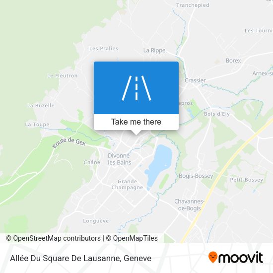 Allée Du Square De Lausanne map