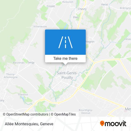 Allée Montesquieu map