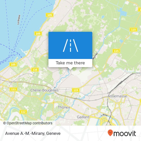 Avenue A.-M.-Mirany map