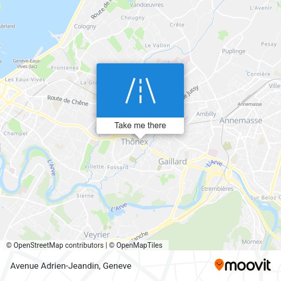 Avenue Adrien-Jeandin map