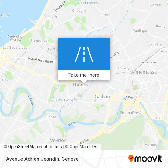 Avenue Adrien-Jeandin map