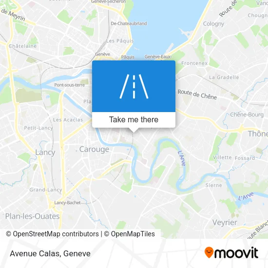 Avenue Calas map