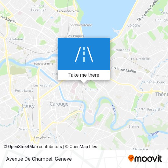 Avenue De Champel map