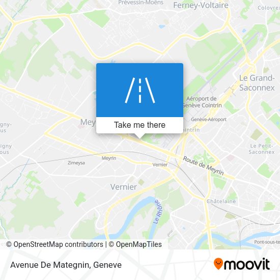 Avenue De Mategnin map
