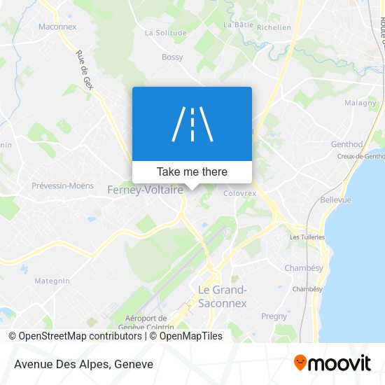 Avenue Des Alpes map