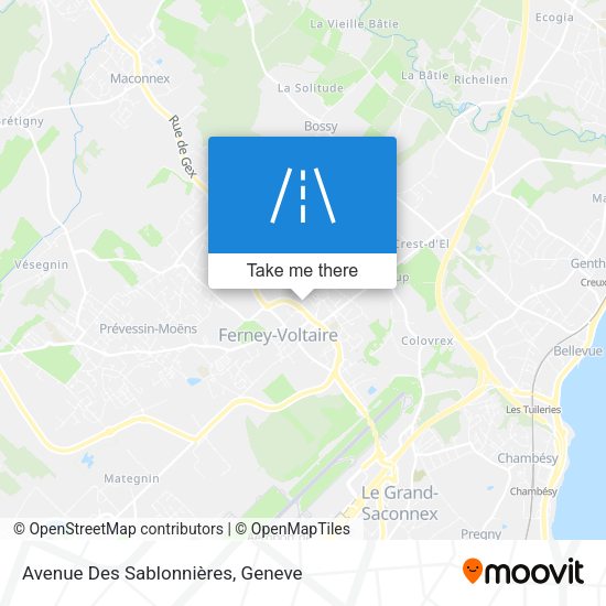 Avenue Des Sablonnières map