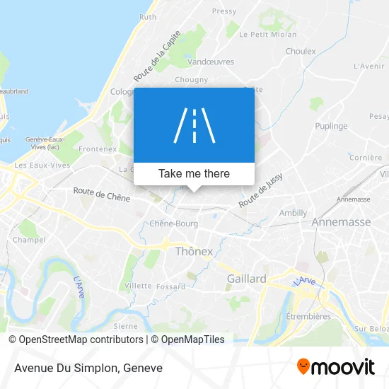 Avenue Du Simplon map