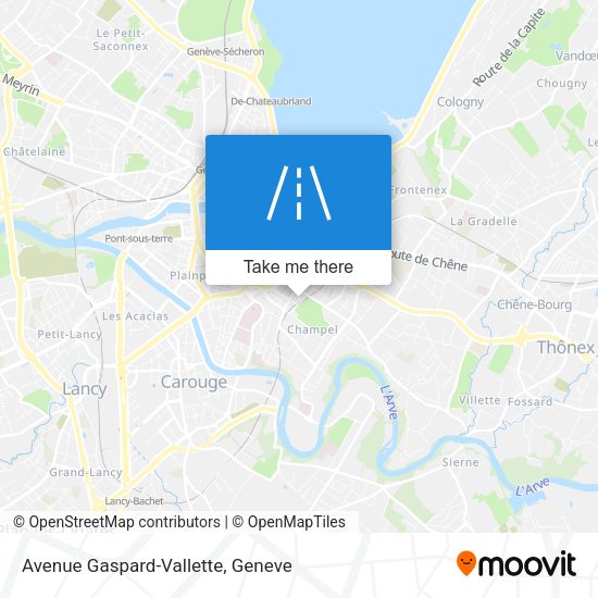 Avenue Gaspard-Vallette map