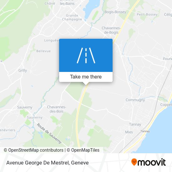 Avenue George De Mestrel map