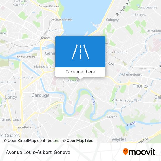 Avenue Louis-Aubert map