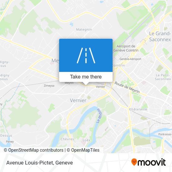 Avenue Louis-Pictet map