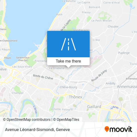 Avenue Léonard-Sismondi map