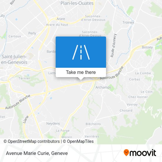 Avenue Marie Curie map