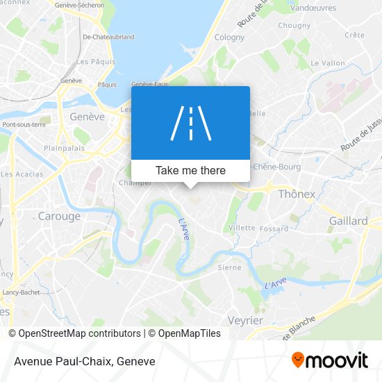 Avenue Paul-Chaix map