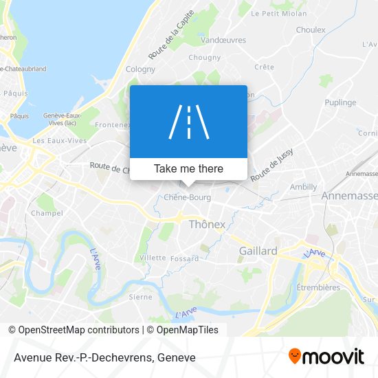 Avenue Rev.-P.-Dechevrens map