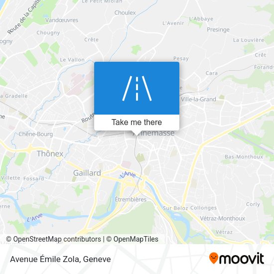 Avenue Émile Zola map