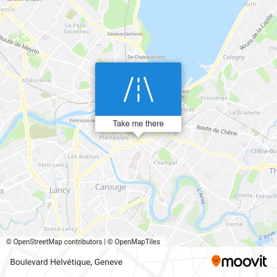 Boulevard Helvétique map